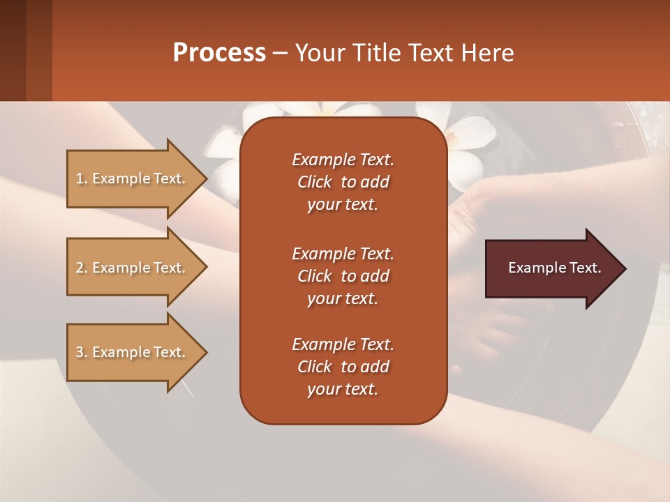 A Group Of People Holding Hands Over A Bowl Of Water With Flowers PowerPoint Template
