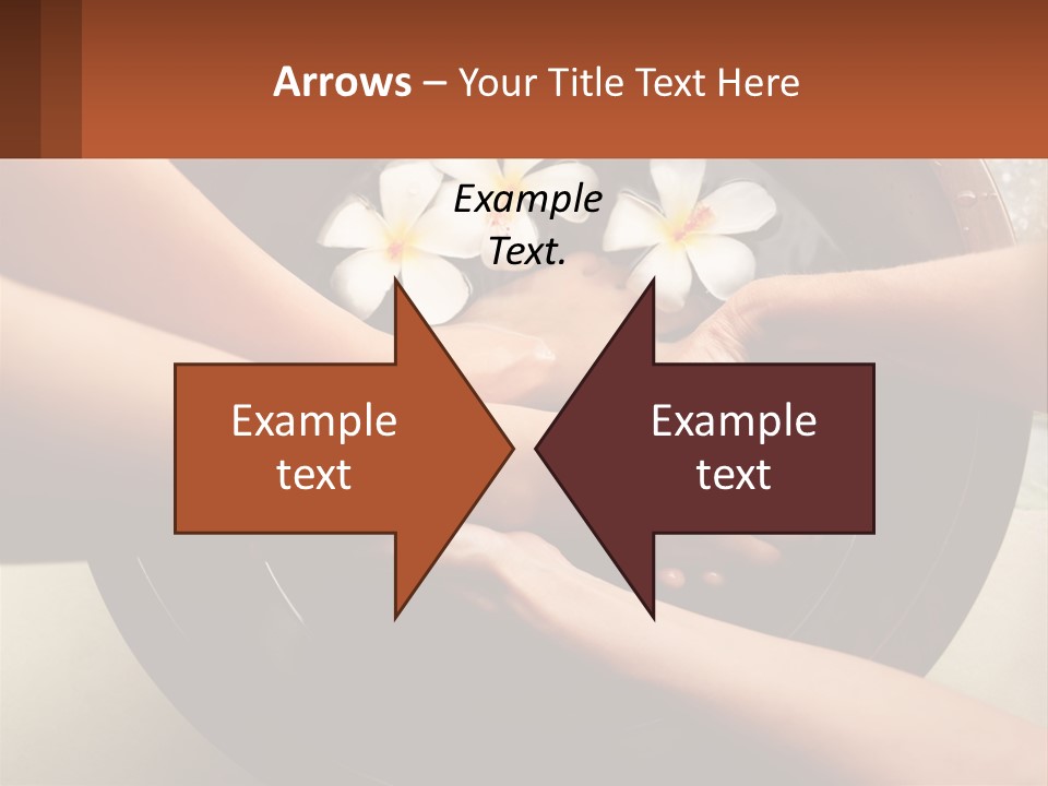 A Group Of People Holding Hands Over A Bowl Of Water With Flowers PowerPoint Template