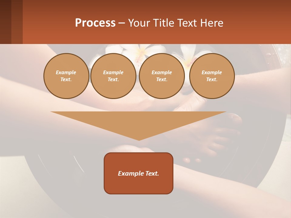 A Group Of People Holding Hands Over A Bowl Of Water With Flowers PowerPoint Template