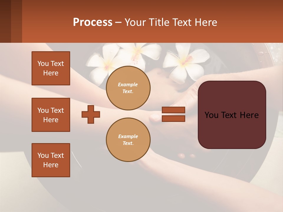 A Group Of People Holding Hands Over A Bowl Of Water With Flowers PowerPoint Template