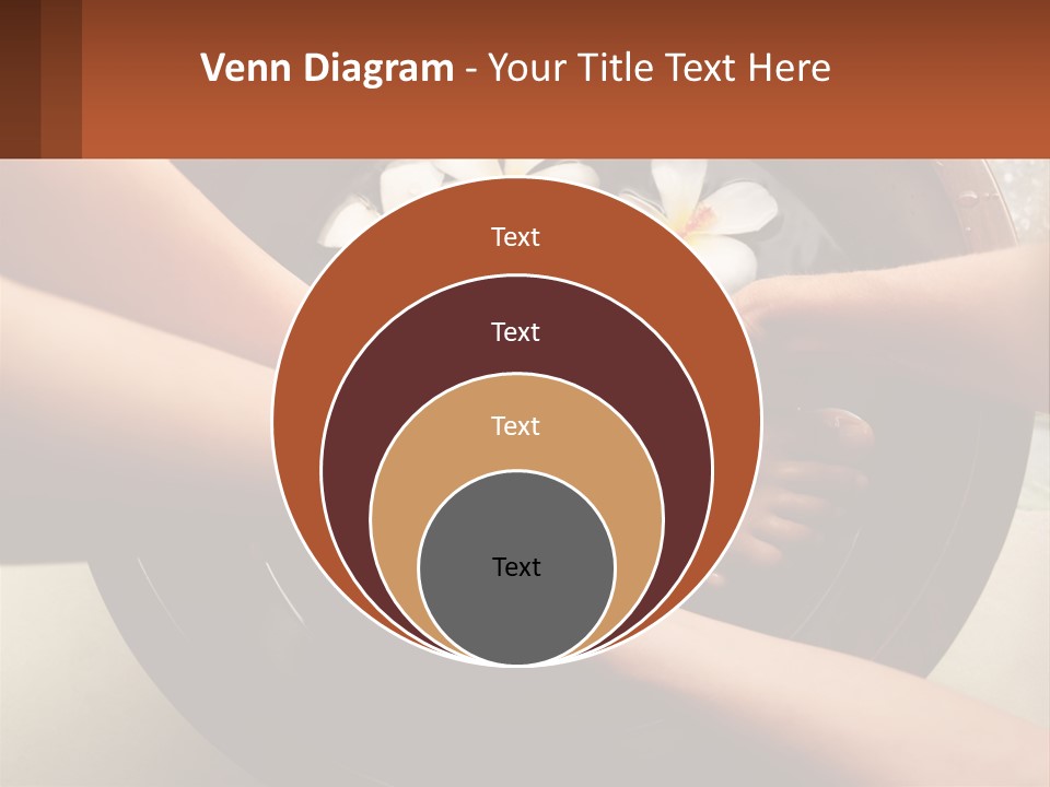 A Group Of People Holding Hands Over A Bowl Of Water With Flowers PowerPoint Template