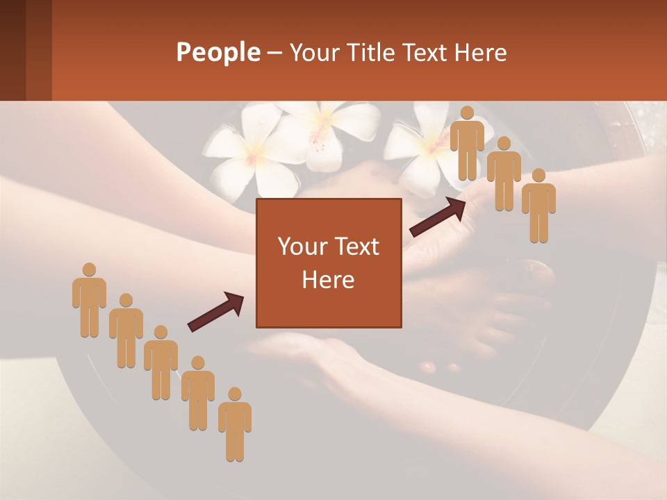 A Group Of People Holding Hands Over A Bowl Of Water With Flowers PowerPoint Template