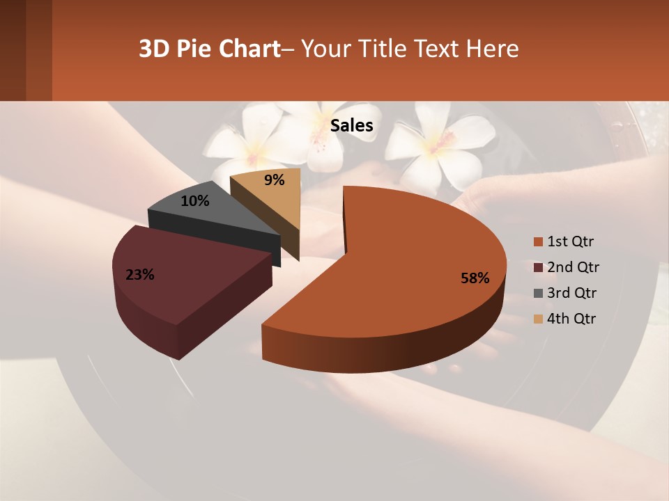 A Group Of People Holding Hands Over A Bowl Of Water With Flowers PowerPoint Template