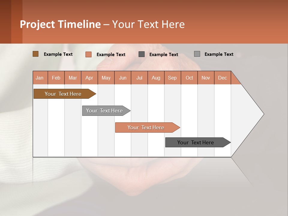 Two Hands Holding Each Other With A Brown Background PowerPoint Template