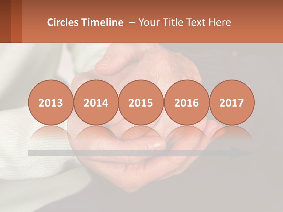 Two Hands Holding Each Other With A Brown Background PowerPoint Template