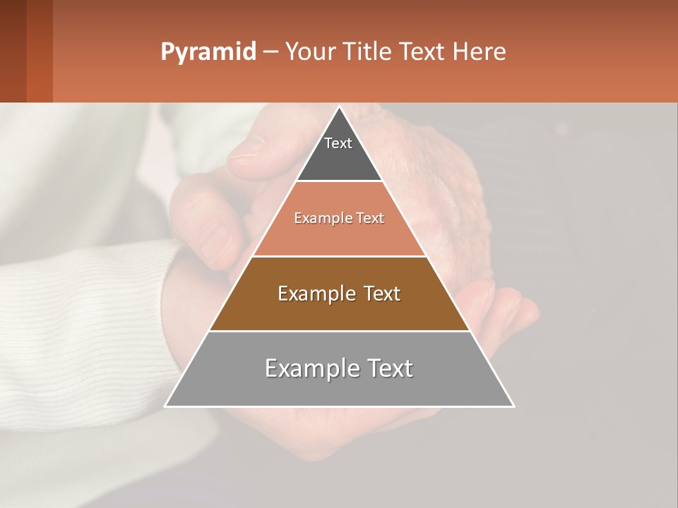 Two Hands Holding Each Other With A Brown Background PowerPoint Template