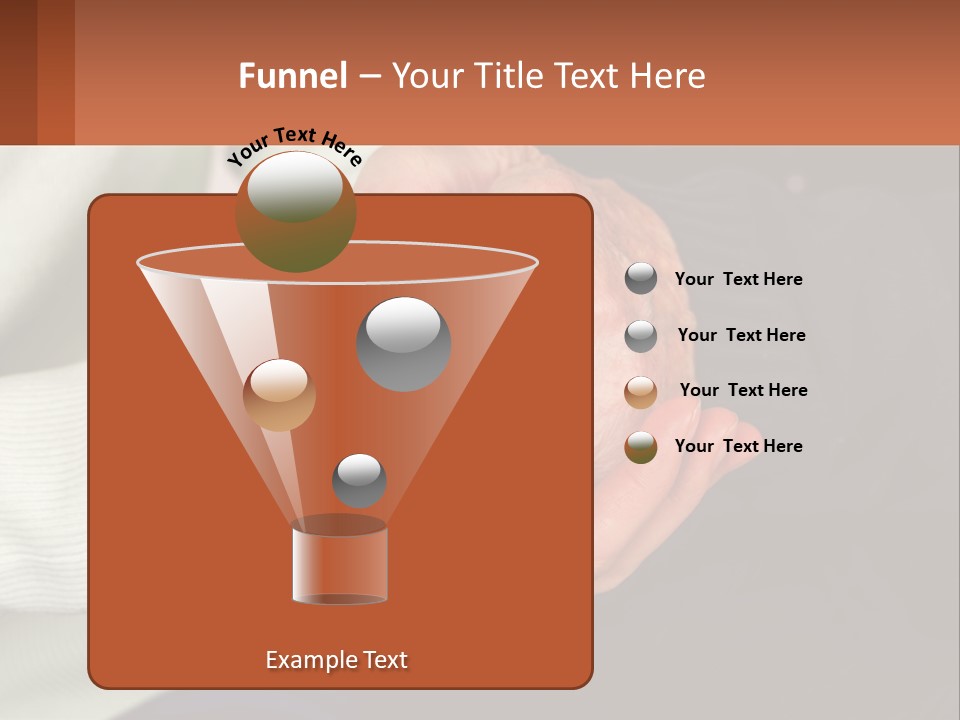 Two Hands Holding Each Other With A Brown Background PowerPoint Template