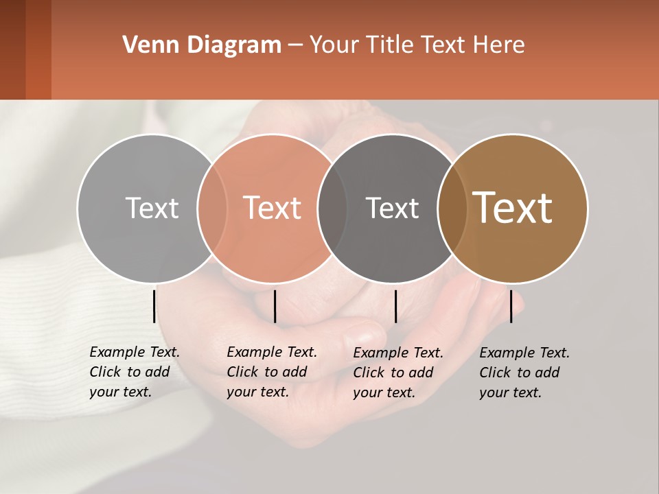 Two Hands Holding Each Other With A Brown Background PowerPoint Template