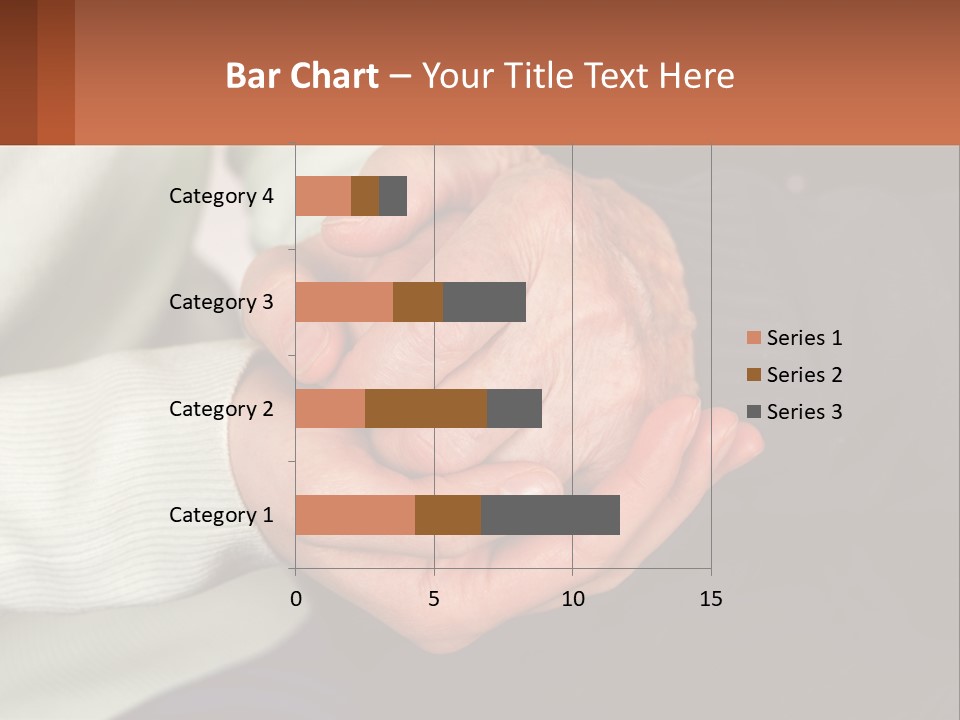Two Hands Holding Each Other With A Brown Background PowerPoint Template