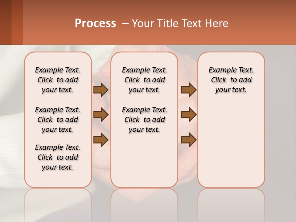 Two Hands Holding Each Other With A Brown Background PowerPoint Template