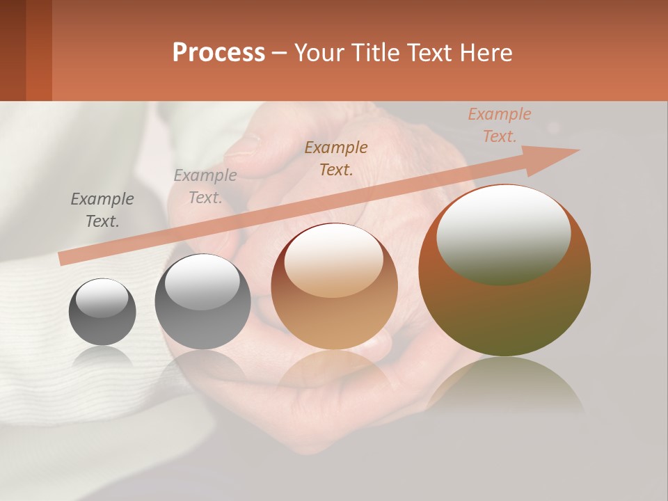 Two Hands Holding Each Other With A Brown Background PowerPoint Template