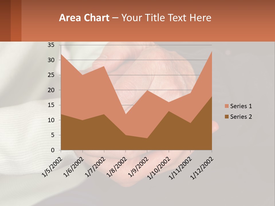 Two Hands Holding Each Other With A Brown Background PowerPoint Template