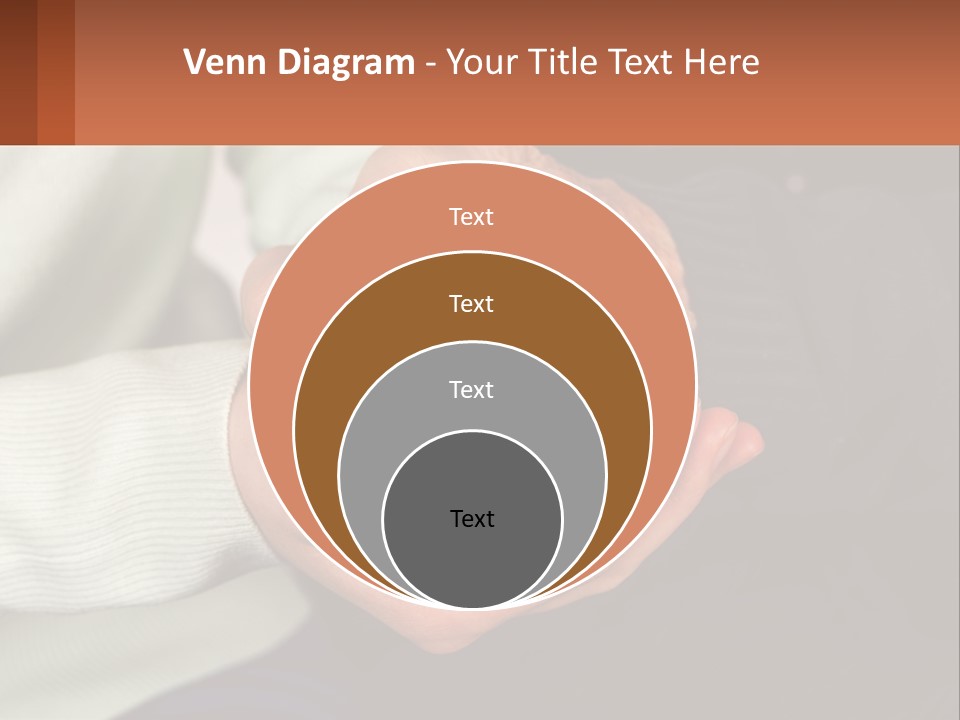 Two Hands Holding Each Other With A Brown Background PowerPoint Template