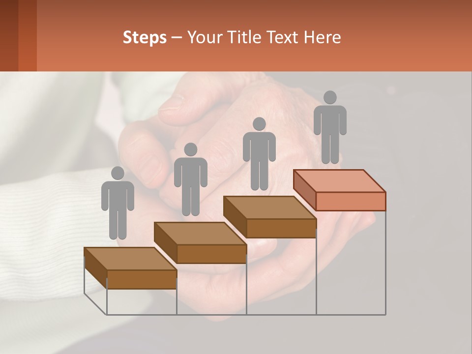 Two Hands Holding Each Other With A Brown Background PowerPoint Template
