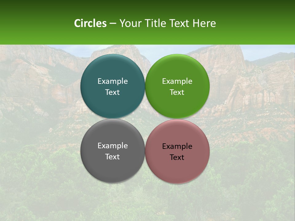 A Mountain Range With Trees And Rocks In The Background PowerPoint Template