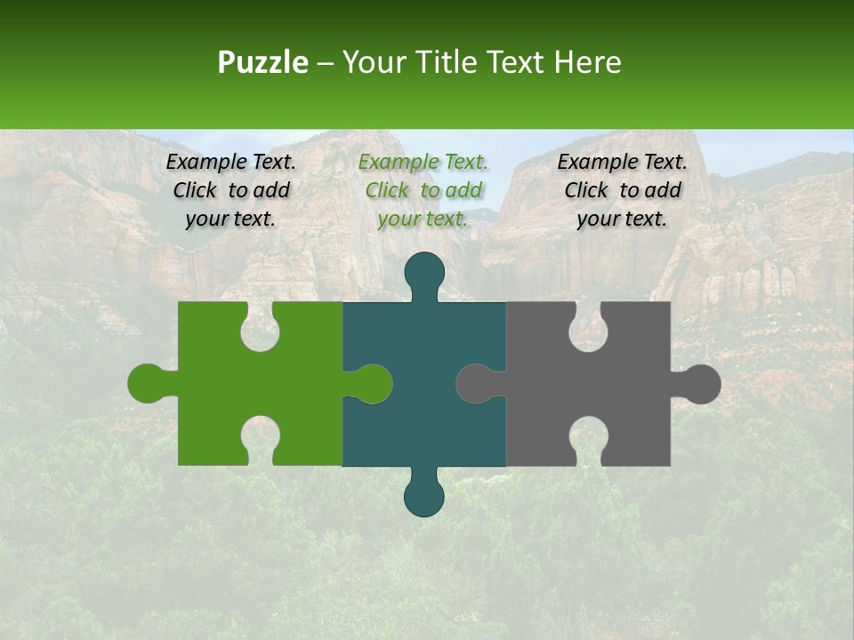 A Mountain Range With Trees And Rocks In The Background PowerPoint Template