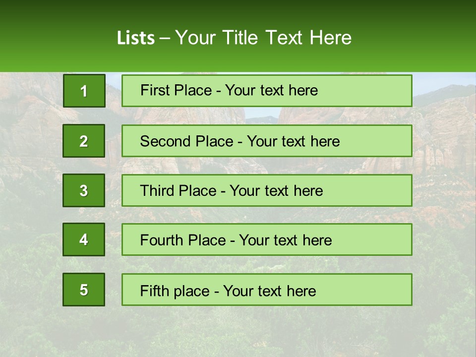A Mountain Range With Trees And Rocks In The Background PowerPoint Template