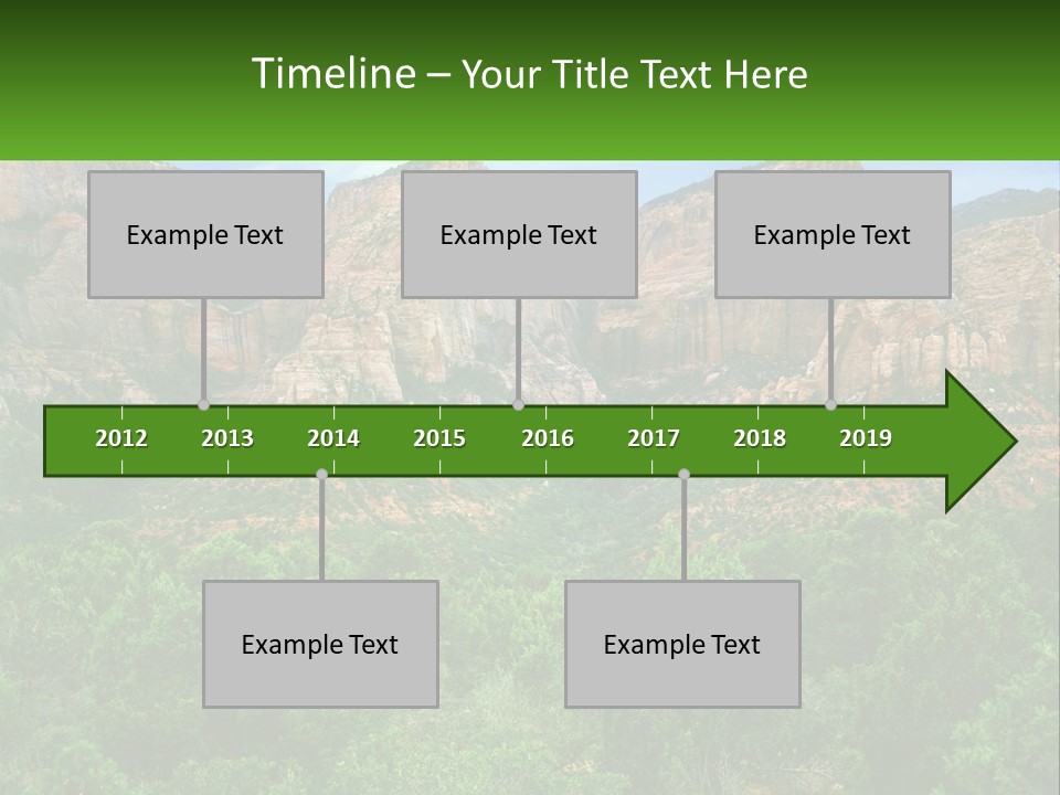 A Mountain Range With Trees And Rocks In The Background PowerPoint Template