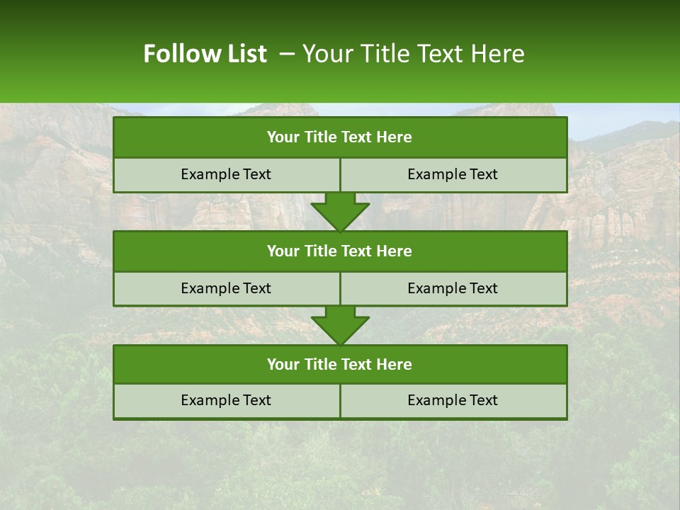 A Mountain Range With Trees And Rocks In The Background PowerPoint Template