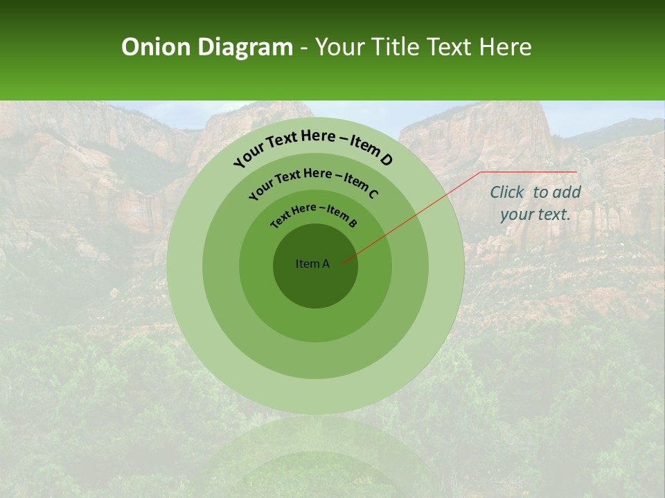 A Mountain Range With Trees And Rocks In The Background PowerPoint Template