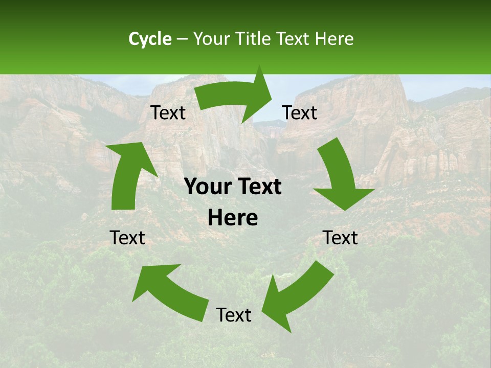 A Mountain Range With Trees And Rocks In The Background PowerPoint Template