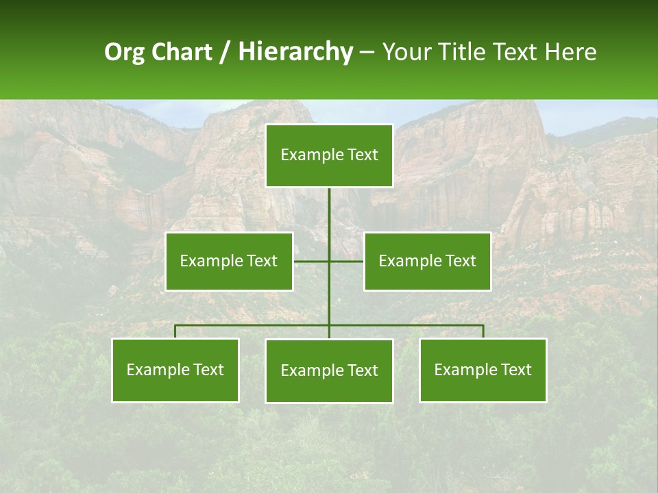 A Mountain Range With Trees And Rocks In The Background PowerPoint Template