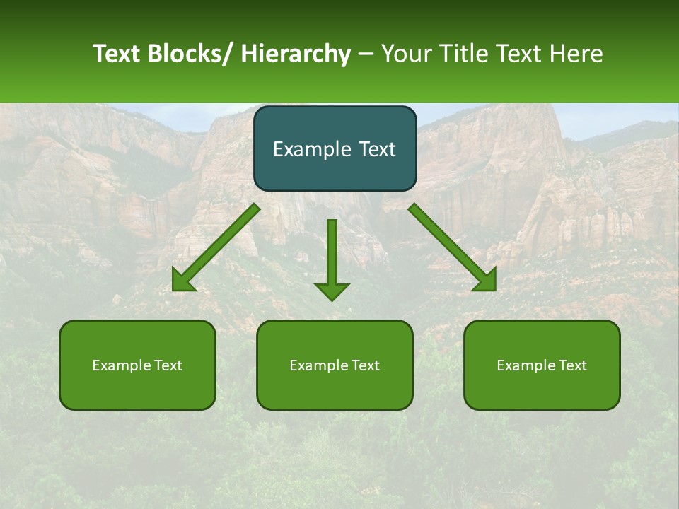 A Mountain Range With Trees And Rocks In The Background PowerPoint Template