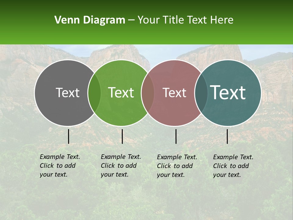 A Mountain Range With Trees And Rocks In The Background PowerPoint Template