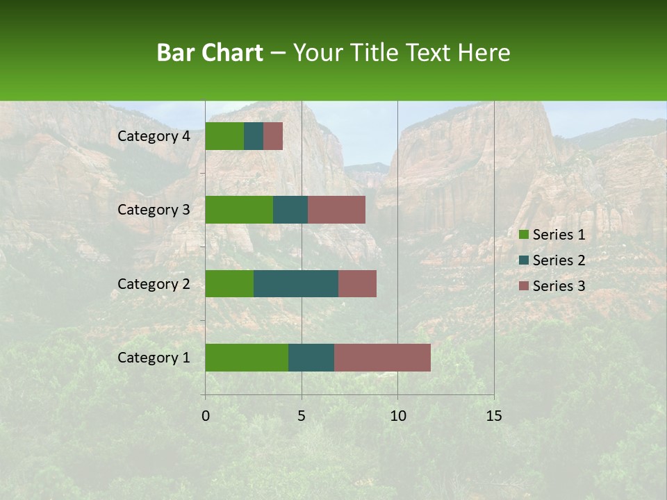 A Mountain Range With Trees And Rocks In The Background PowerPoint Template