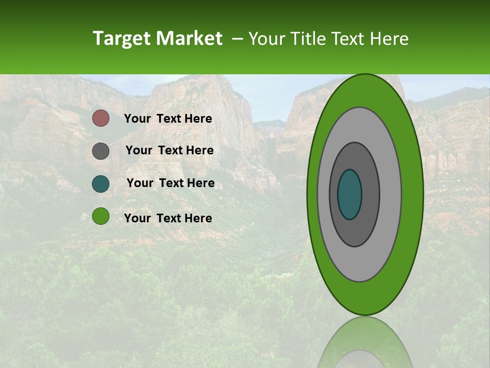 A Mountain Range With Trees And Rocks In The Background PowerPoint Template