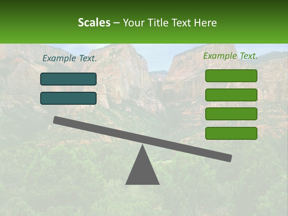A Mountain Range With Trees And Rocks In The Background PowerPoint Template