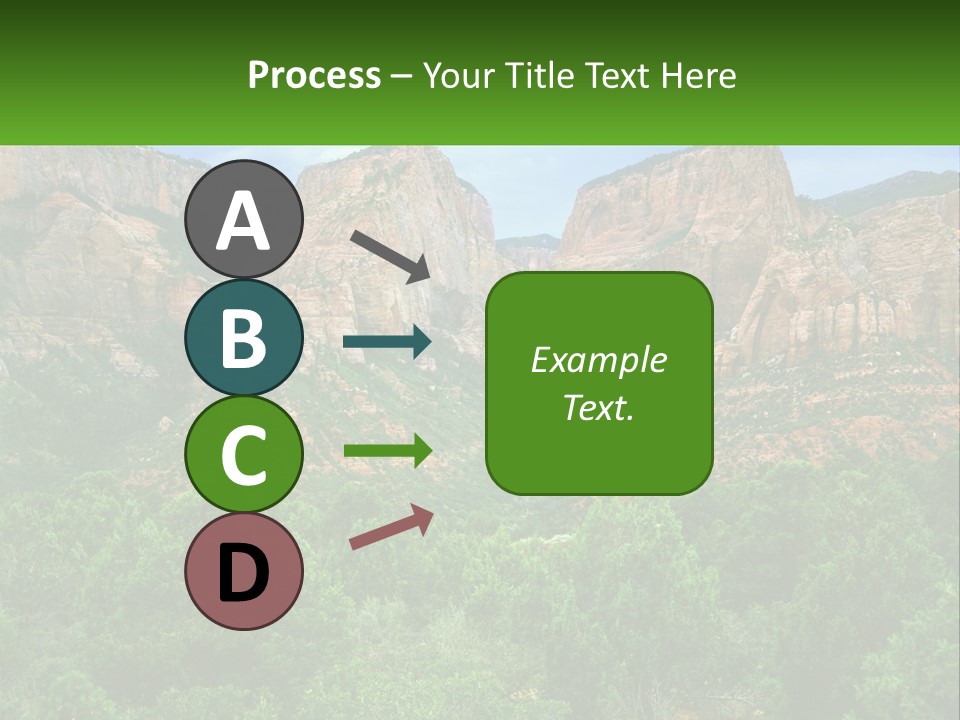 A Mountain Range With Trees And Rocks In The Background PowerPoint Template
