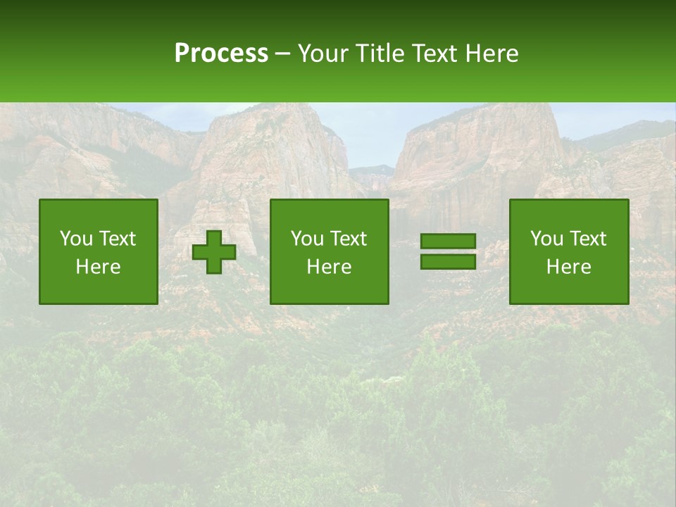 A Mountain Range With Trees And Rocks In The Background PowerPoint Template