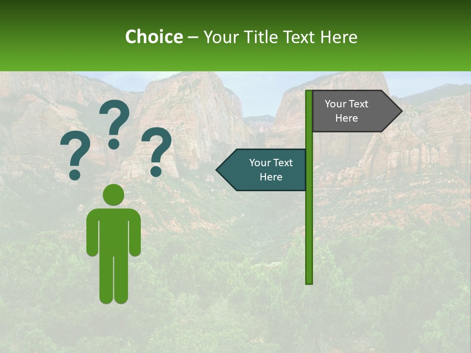 A Mountain Range With Trees And Rocks In The Background PowerPoint Template