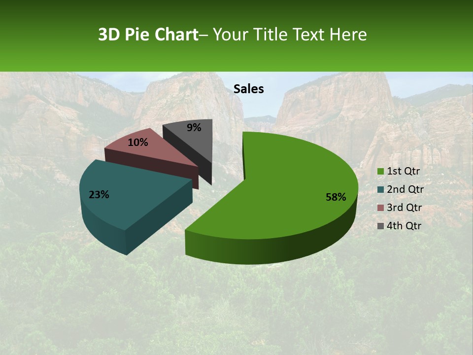 A Mountain Range With Trees And Rocks In The Background PowerPoint Template