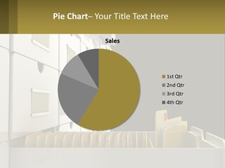 A File Cabinet With Files And Folders In It PowerPoint Template