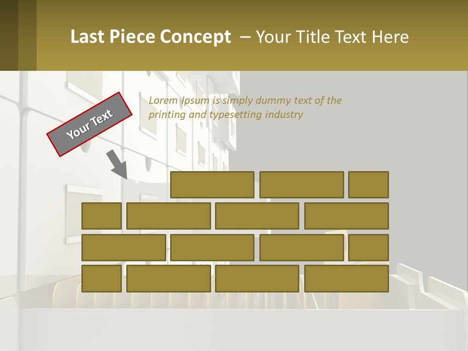 A File Cabinet With Files And Folders In It PowerPoint Template