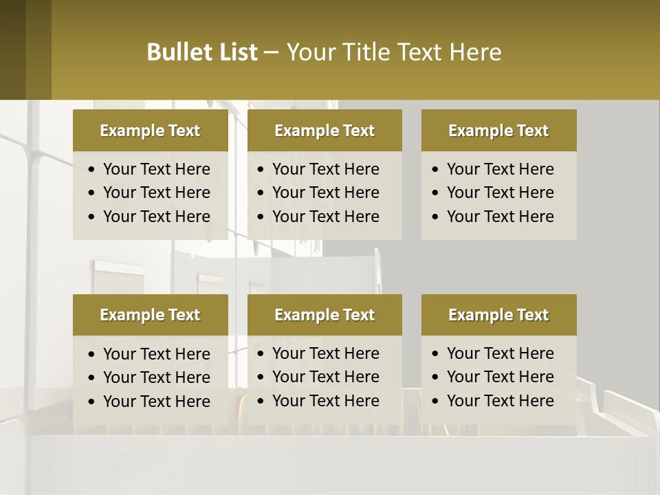 A File Cabinet With Files And Folders In It PowerPoint Template