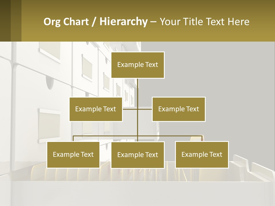 A File Cabinet With Files And Folders In It PowerPoint Template