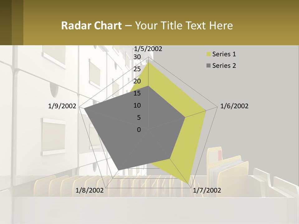 A File Cabinet With Files And Folders In It PowerPoint Template
