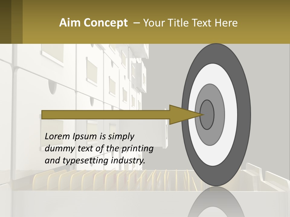 A File Cabinet With Files And Folders In It PowerPoint Template