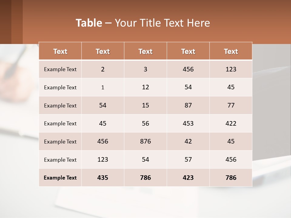 Two People Shaking Hands Over A Laptop Computer PowerPoint Template