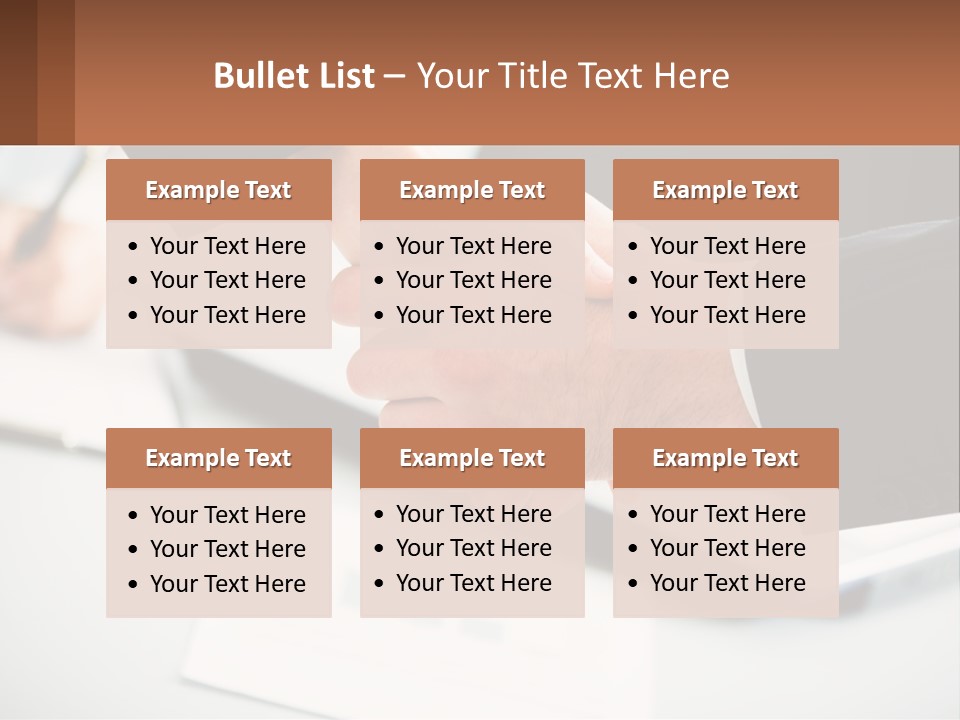 Two People Shaking Hands Over A Laptop Computer PowerPoint Template