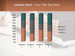 Two People Shaking Hands Over A Laptop Computer PowerPoint Template
