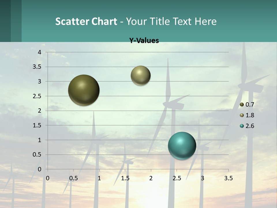 A Group Of Windmills With The Sun Setting In The Background PowerPoint Template