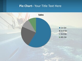 A Boat In The Ocean With A Sky Background PowerPoint Template