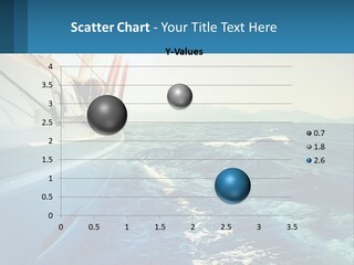 A Boat In The Ocean With A Sky Background PowerPoint Template