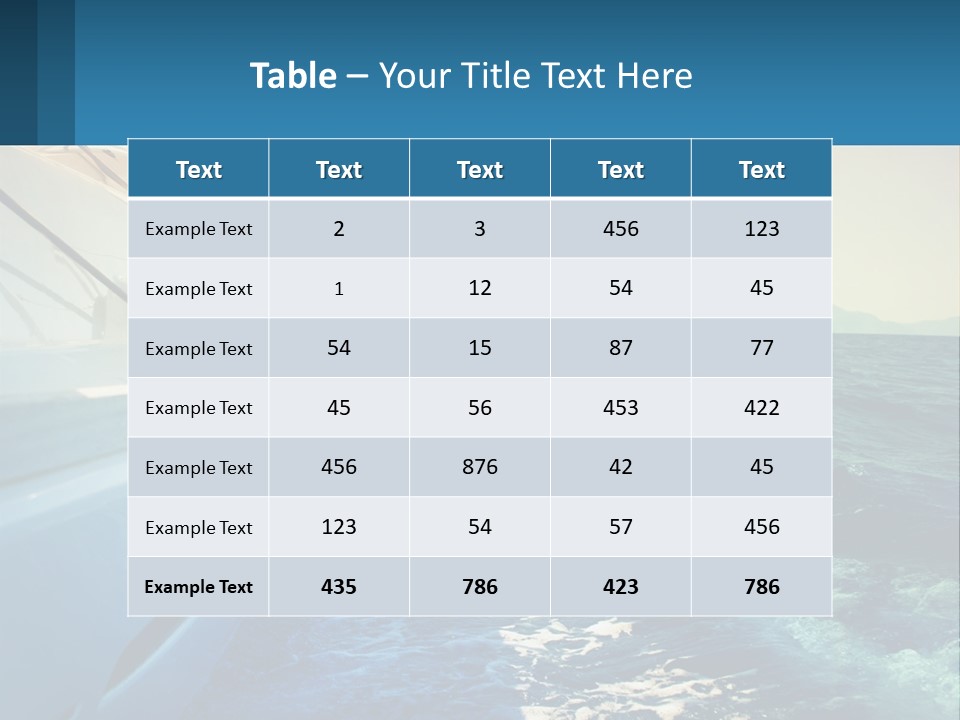 A Boat In The Ocean With A Sky Background PowerPoint Template