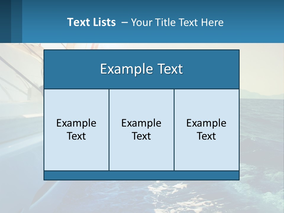 A Boat In The Ocean With A Sky Background PowerPoint Template