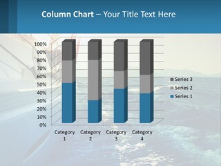 A Boat In The Ocean With A Sky Background PowerPoint Template
